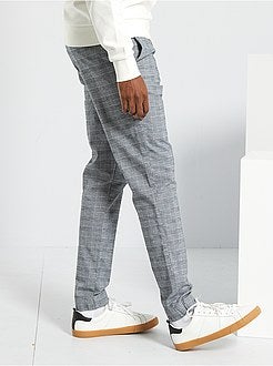 Calças aos quadrados - Kiabi