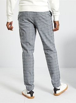 Calças aos quadrados - Kiabi