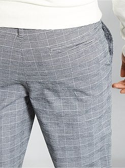 Calças aos quadrados - Kiabi