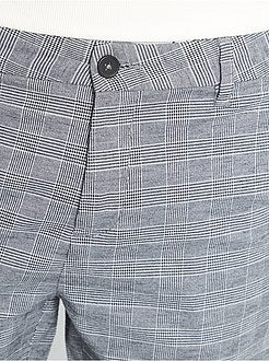 Calças aos quadrados - Kiabi