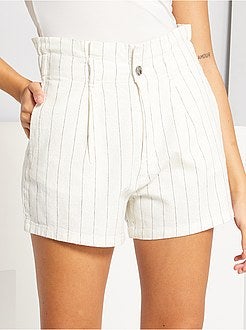 Calças às riscas estilo ténis - Kiabi