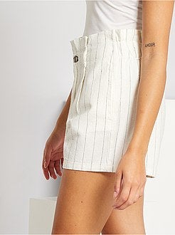 Calças às riscas estilo ténis - Kiabi