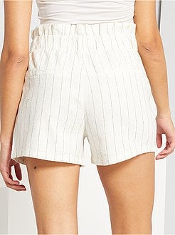 Calças às riscas estilo ténis - Kiabi