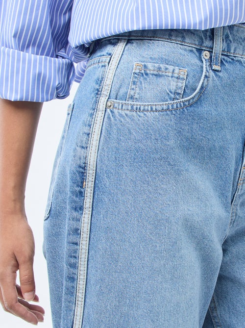 Calças baggy de cintura descida - Kiabi