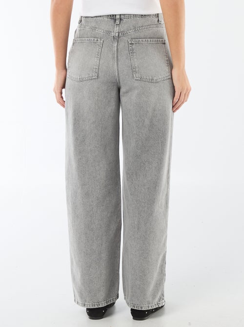 Calças baggy de cintura descida - Kiabi