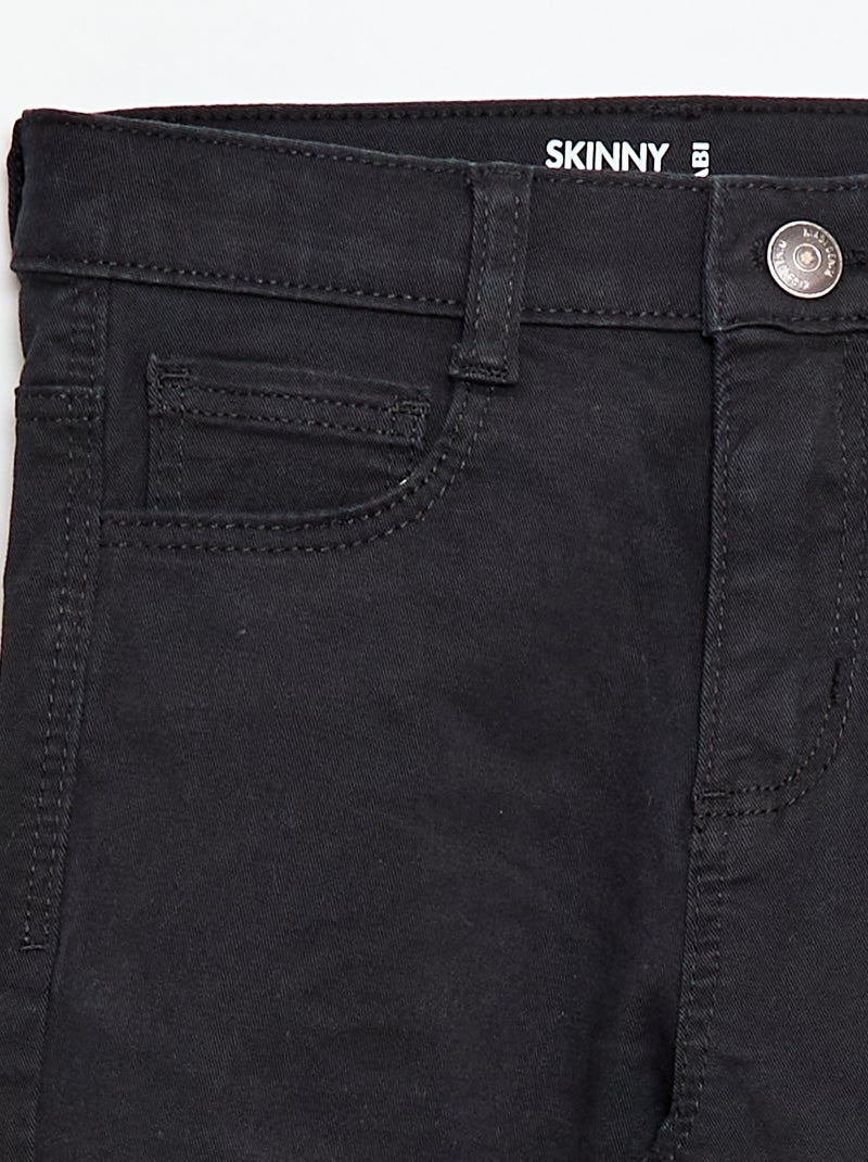 Calças básicas skinny Preto - Kiabi
