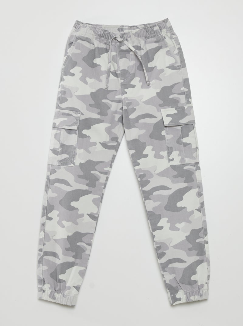 Calças battle camufladas BEGE - Kiabi