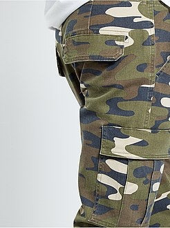 Calças battle camufladas - Kiabi