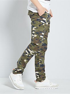 Calças battle camufladas - Kiabi