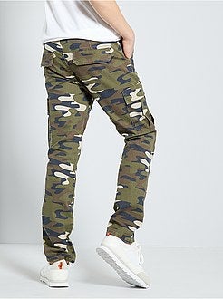 Calças battle camufladas - Kiabi