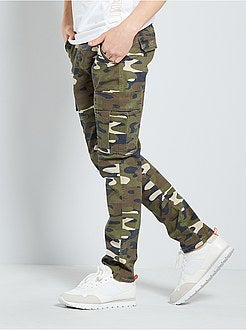 Calças battle camufladas - Kiabi