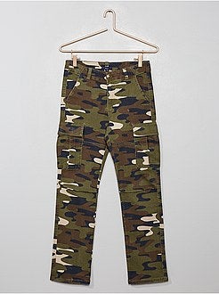 Calças battle camufladas - Kiabi