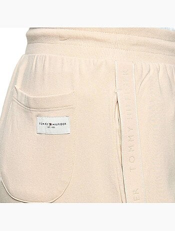 Calças bege de mulher tommy hilfiger em modal