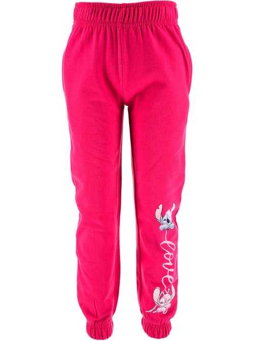 Calças calças de fato de treino lilo & stitch rosa menina | licença oficial - Kiabi