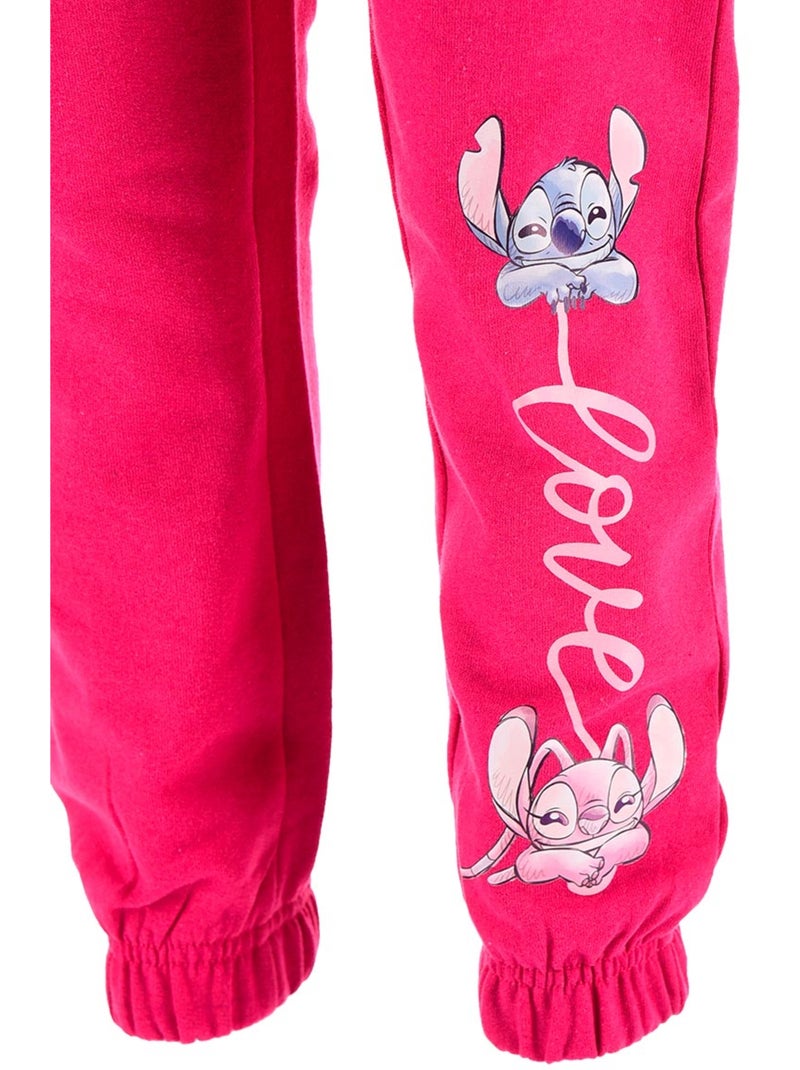 Calças calças de fato de treino lilo & stitch rosa menina | licença oficial Rosa - Kiabi