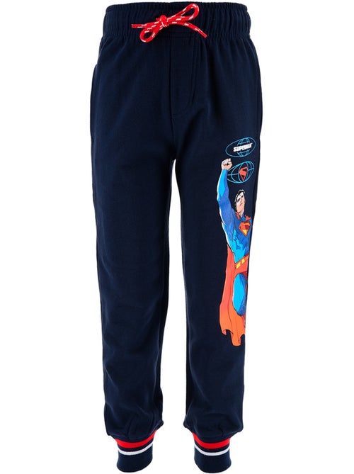 Calças calças de fato de treino superman azul-marinho menino | licença oficial - Kiabi