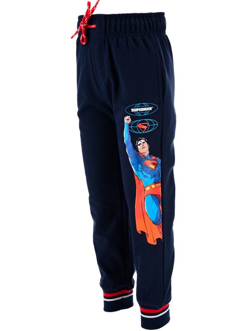 Calças calças de fato de treino superman azul-marinho menino | licença oficial - Kiabi