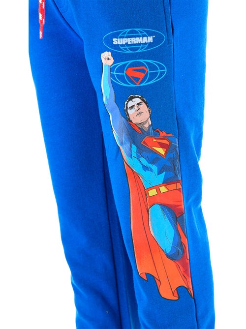 Calças calças de fato de treino superman azul menino | licença oficial - Kiabi