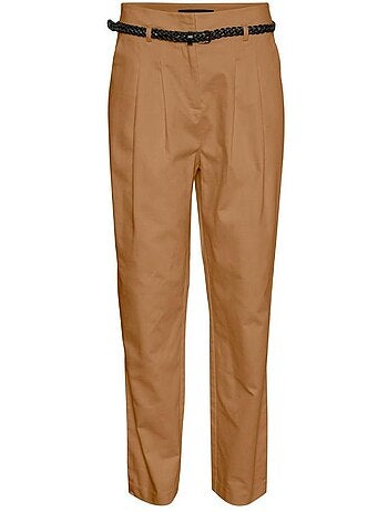 Calças Camel Vero Moda Katie para Mulher