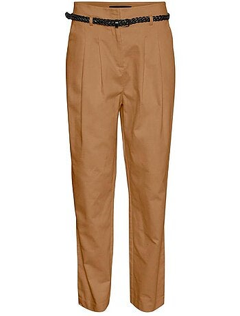 Calças Camel Vero Moda Katie para Mulher