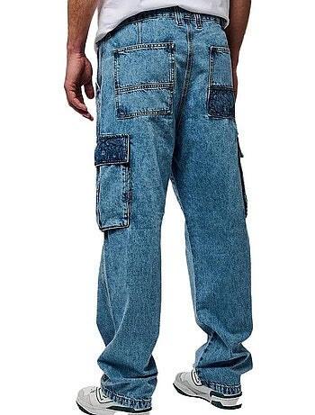 Calças Cargo Jeans Azuis para Homem Kaporal Kp Asher