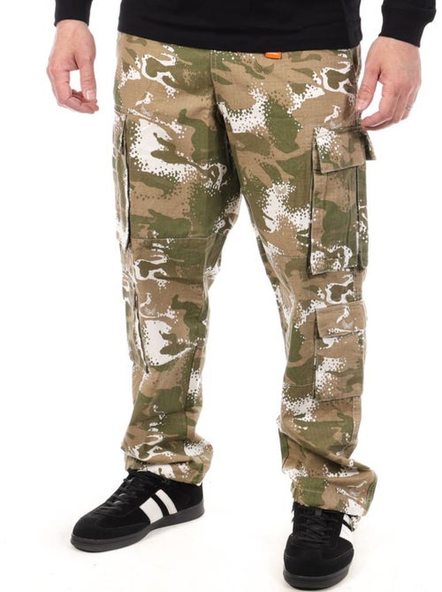 Calças cargo kaki kaporal ligye para homem - Kiabi Calças cargo kaki kaporal ligye para homem - Kiabi