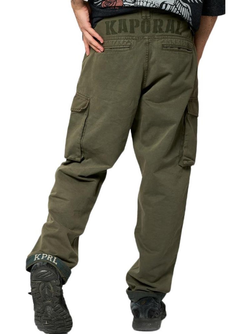 Calças Cargo Kaki para Homem Kaporal BYLOR Verde cáqui claro - Kiabi