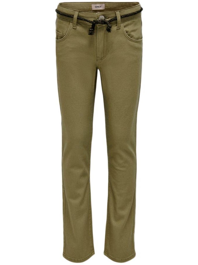 Calças Cargo Kaki para Menina Only 15280608 Verde cáqui claro - Kiabi