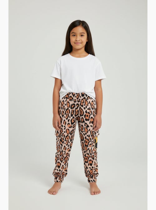 Calças cargo minnie mouse bege menina | licença oficial - Kiabi