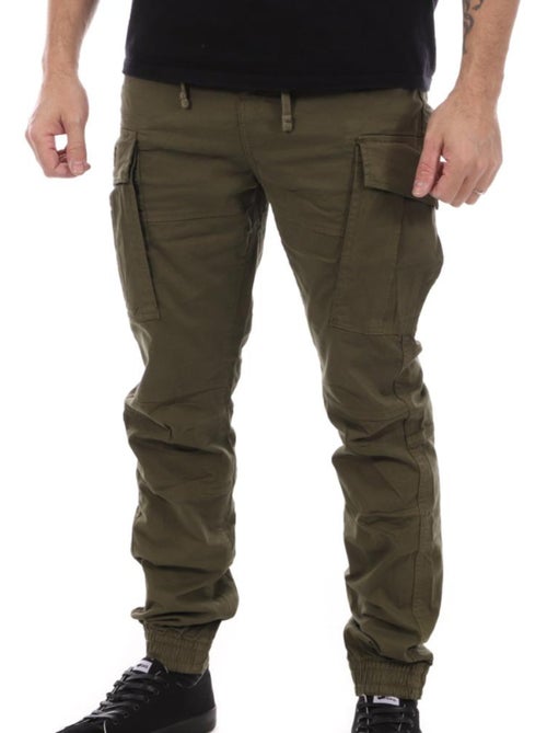 Calças Cargo Relax Kaki para Homem Schott - Kiabi Calças Cargo Relax Kaki para Homem Schott - Kiabi