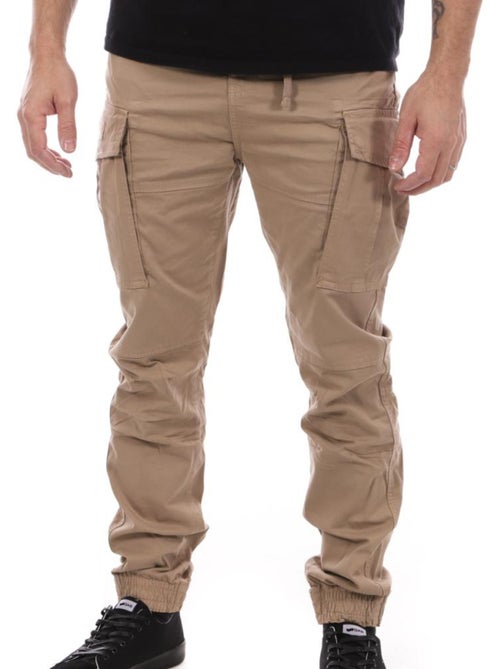 Calças Cargo Relaxed Bege para Homem Schott - Kiabi Calças Cargo Relaxed Bege para Homem Schott - Kiabi