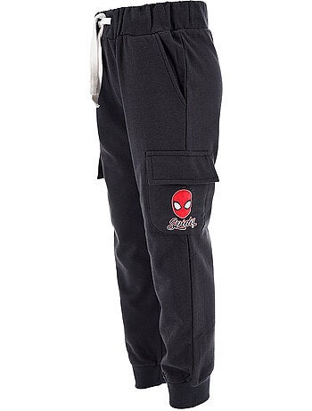 Calças cargo spider-man preto menino | licença oficial
