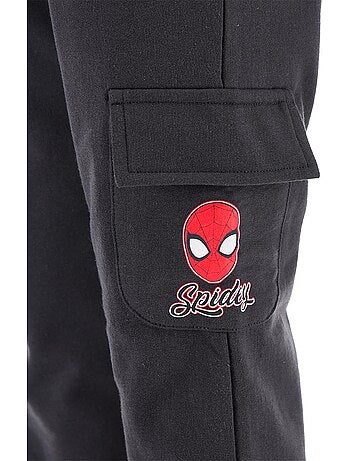 Calças cargo spider-man preto menino | licença oficial