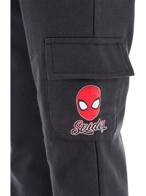 Calças cargo spider-man preto menino | licença oficial - Kiabi