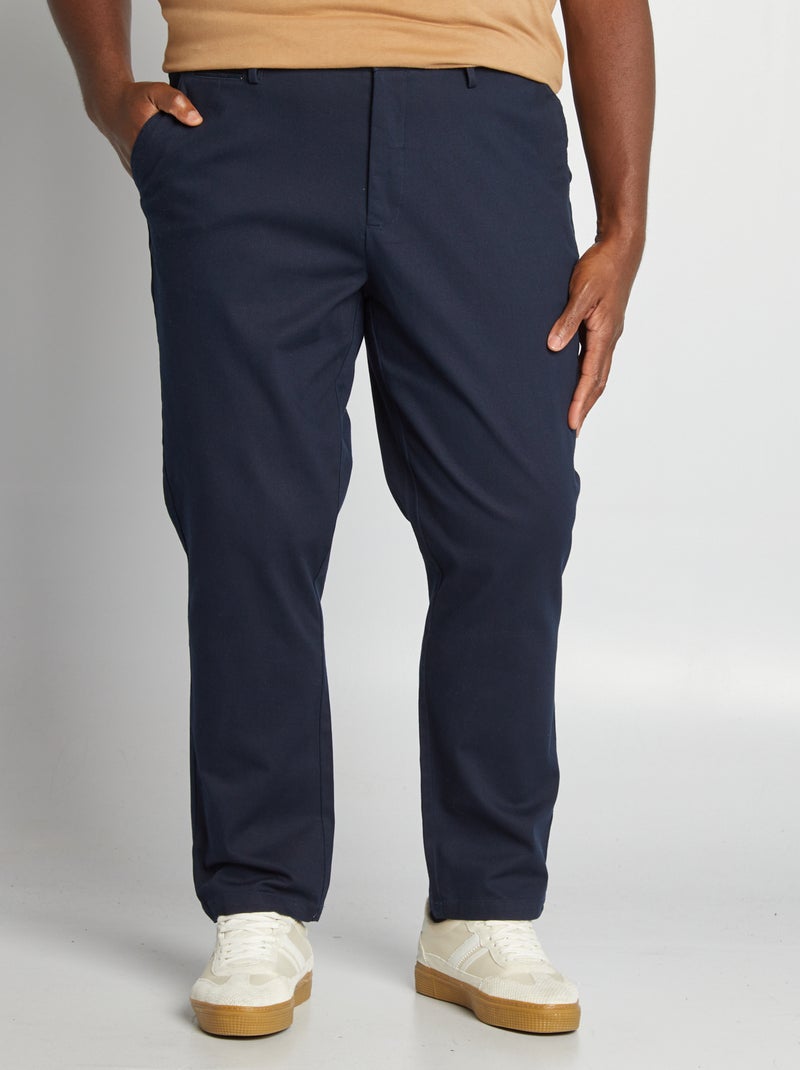 Calças chino AZUL - Kiabi