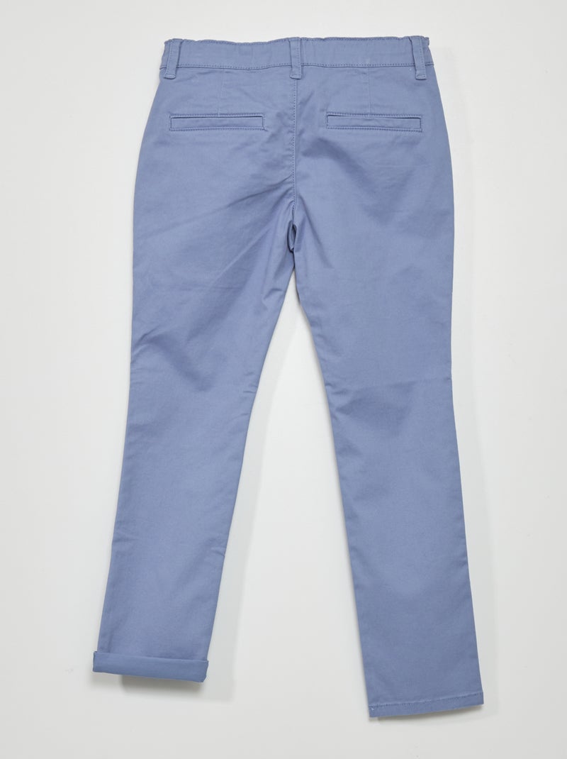 Calças chino AZUL - Kiabi