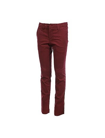 Calças Chino Bordeaux Elásticas para Menino Teddy Smith