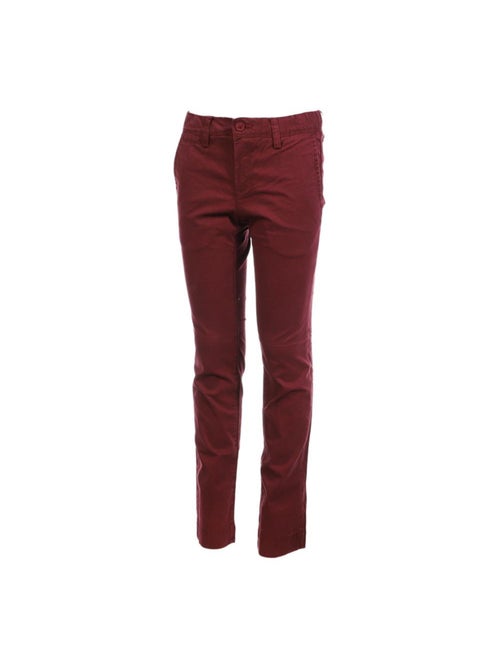 Calças Chino Bordeaux Elásticas para Menino Teddy Smith - Kiabi