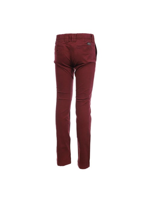 Calças Chino Bordeaux Elásticas para Menino Teddy Smith - Kiabi