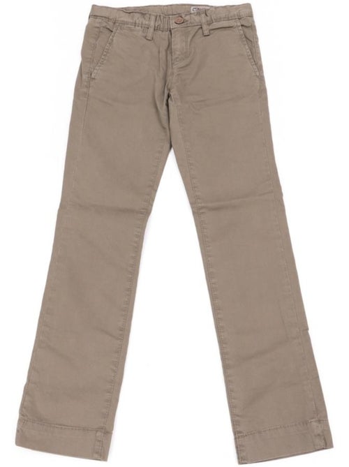 Calças Chino Castanhas Teddy Smith Elásticas para Rapaz - Kiabi Calças Chino Castanhas Teddy Smith Elásticas para Rapaz - Kiabi