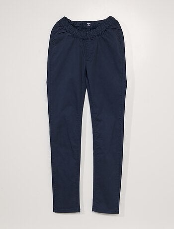 Calças Chino com cintura elástica - coleção fácil de vestir