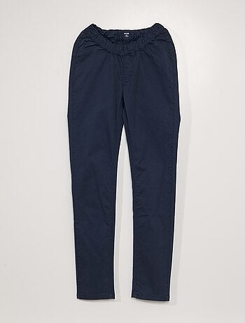 Calças Chino com cintura elástica - coleção fácil de vestir