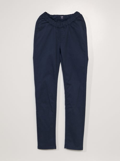 Calças chino com cintura elástica - So Easy - Kiabi