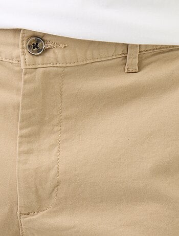 Calças chino de algodão elástico L34