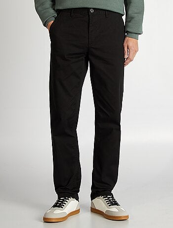 Calças chino de algodão elástico L34