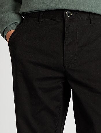 Calças chino de algodão elástico L34