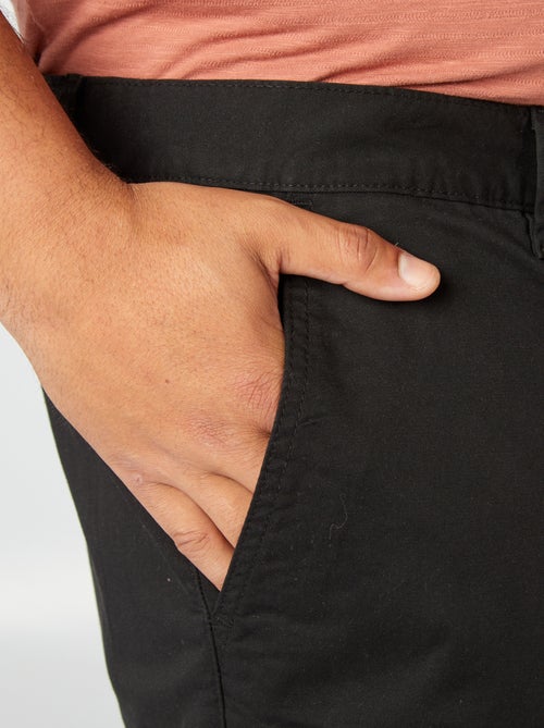 Calças chino de corte direito L34 - Kiabi