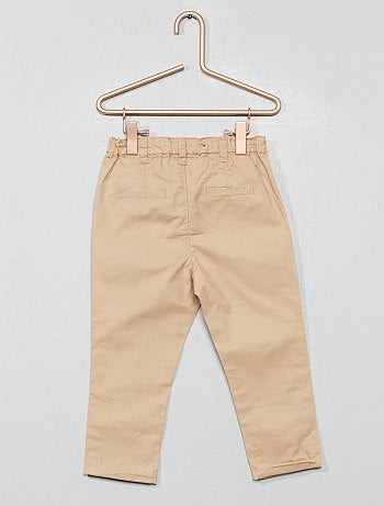 Calças chino de sarja leve - Kiabi
