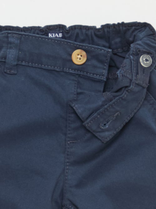 Calças chino direitas em algodão stretch - Kiabi