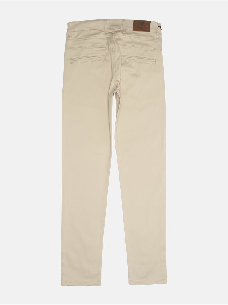 Calças chino justas - Silverstone Bege - Kiabi